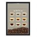 Quadro Decorativo Café grãos Nerderia 30x40 Menu