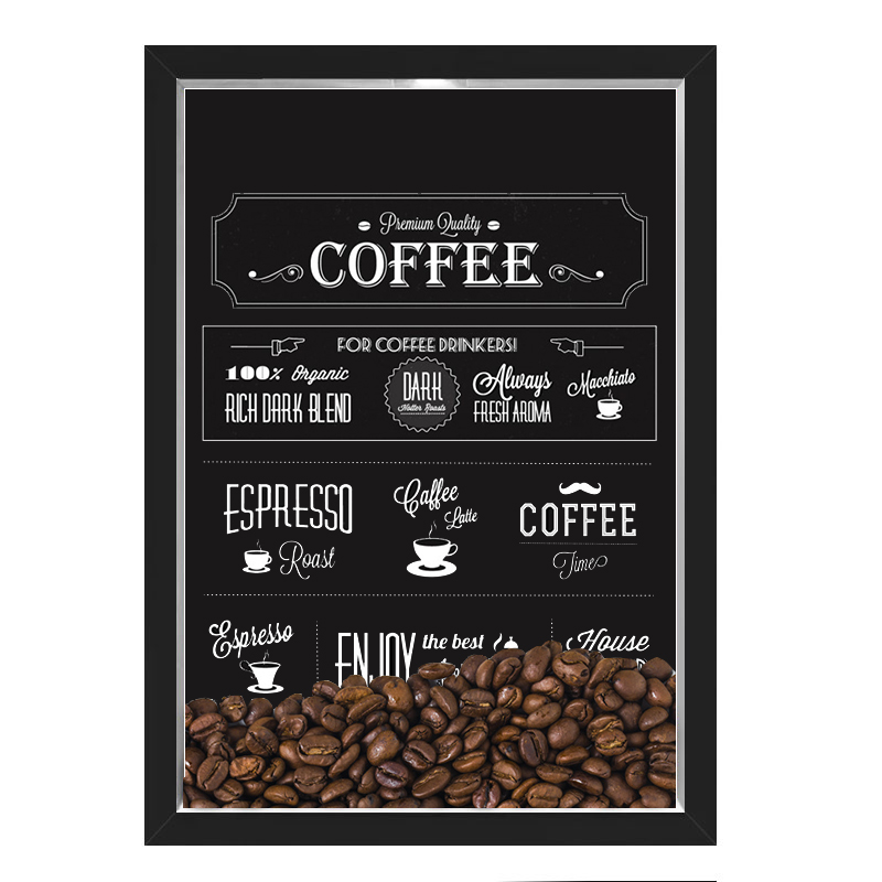 Quadro Decorativo Café grãos Nerderia 30x40 Premium Quality