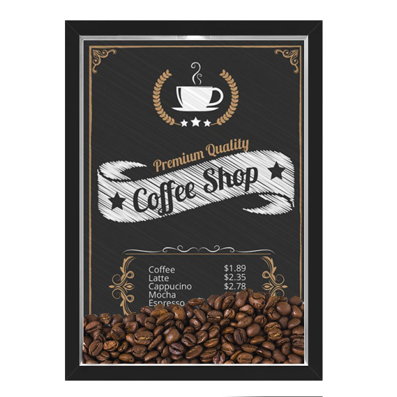 Quadro Decorativo Café grãos Nerderia 30x40 Shop