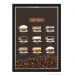 Quadro Decorativo Café grãos Nerderia 30x40 Tipos