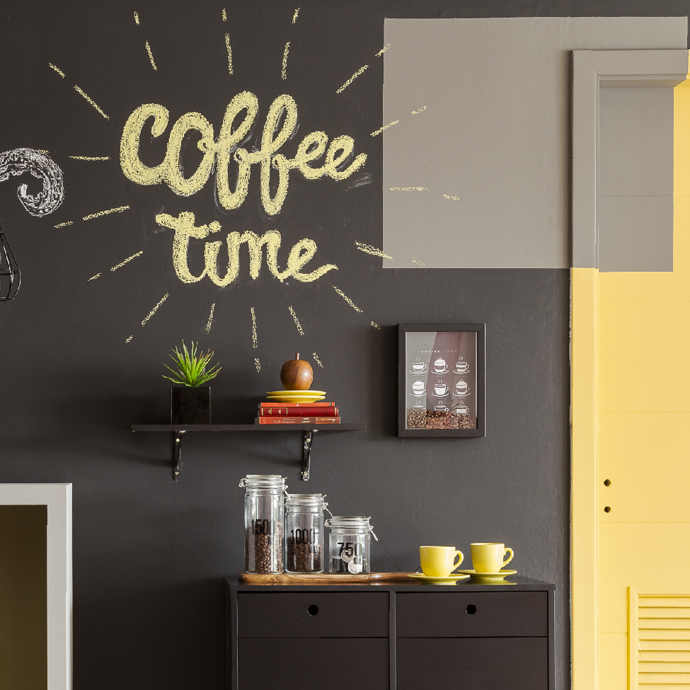 Quadro Decorativo Café grãos Nerderia 30x40 Types