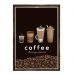 Quadro Decorativo Caixa Porta Grãos de Café 23x33cm Nerderia e Lojaria graos cafe choose madeira