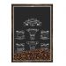 Quadro Decorativo Caixa Porta Grãos de Café 23x33cm Nerderia e Lojaria graos cafe know your madeira