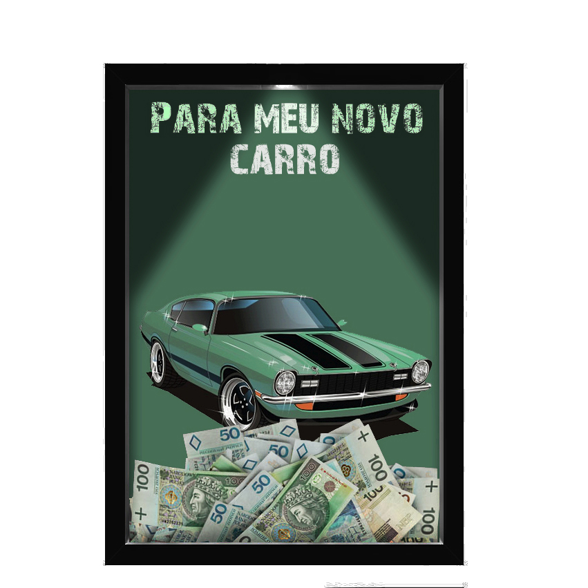 Quadro Decorativo Moto E Carros Nerderia Com Iluminação Led