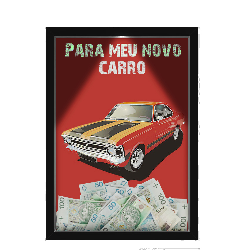 Quadro Decorativo Moto E Carros Nerderia Com Iluminação Led