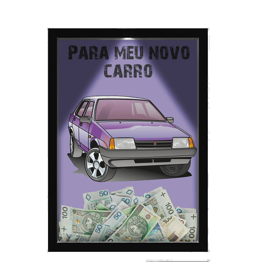 Quadro Decorativo Moto E Carros Nerderia Com Iluminação Led