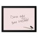Quadro Decorativo Para Recados  33x43cm Nerderia e Lojaria bolinhas rosa preto