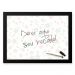 Quadro Decorativo Para Recados  33x43cm Nerderia e Lojaria floral preto