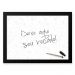 Quadro Decorativo Para Recados  33x43cm Nerderia e Lojaria love preto