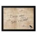 Quadro Decorativo Para Recados  33x43cm Nerderia e Lojaria madeira preto