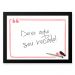 Quadro Decorativo Para Recados  33x43cm Nerderia e Lojaria quotes preto