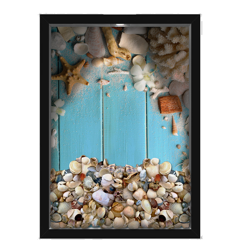 Quadro Decorativo Porta Conchas Nerderia - Iluminação Led