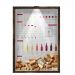 Quadro Decorativo Porta Rolha Vinho Nerderia -Iluminação Led
