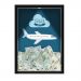 Quadro Decorativo Viagens Nerderia -Iluminação Led