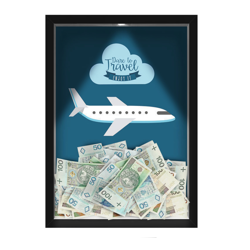Quadro Decorativo Viagens Nerderia -Iluminação Led