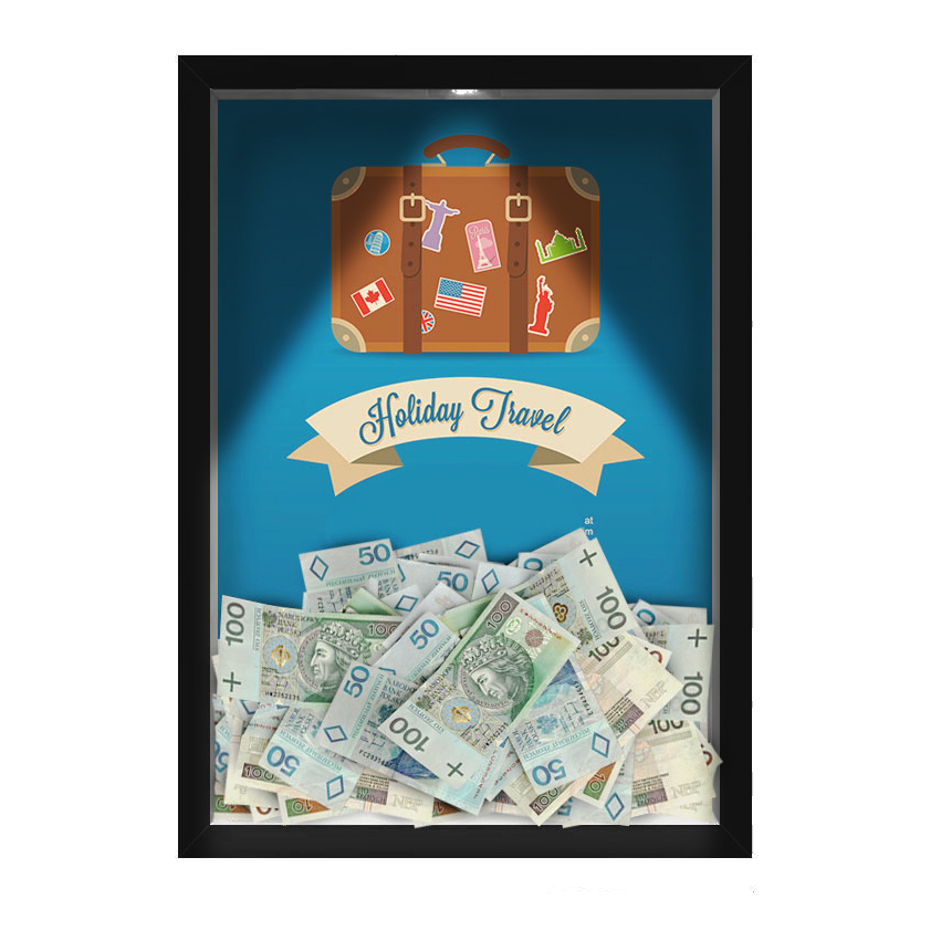 Quadro Decorativo Viagens Nerderia -Iluminação Led