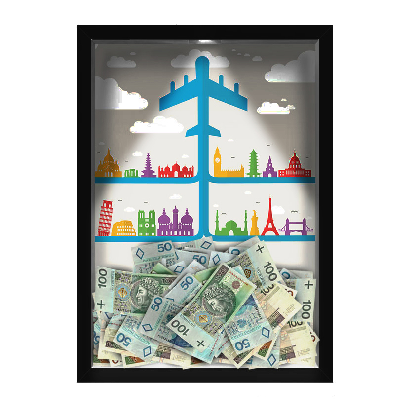 Quadro Decorativo Viagens Nerderia -Iluminação Led