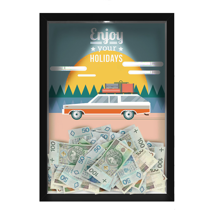 Quadro Decorativo Viagens Nerderia -Iluminação Led