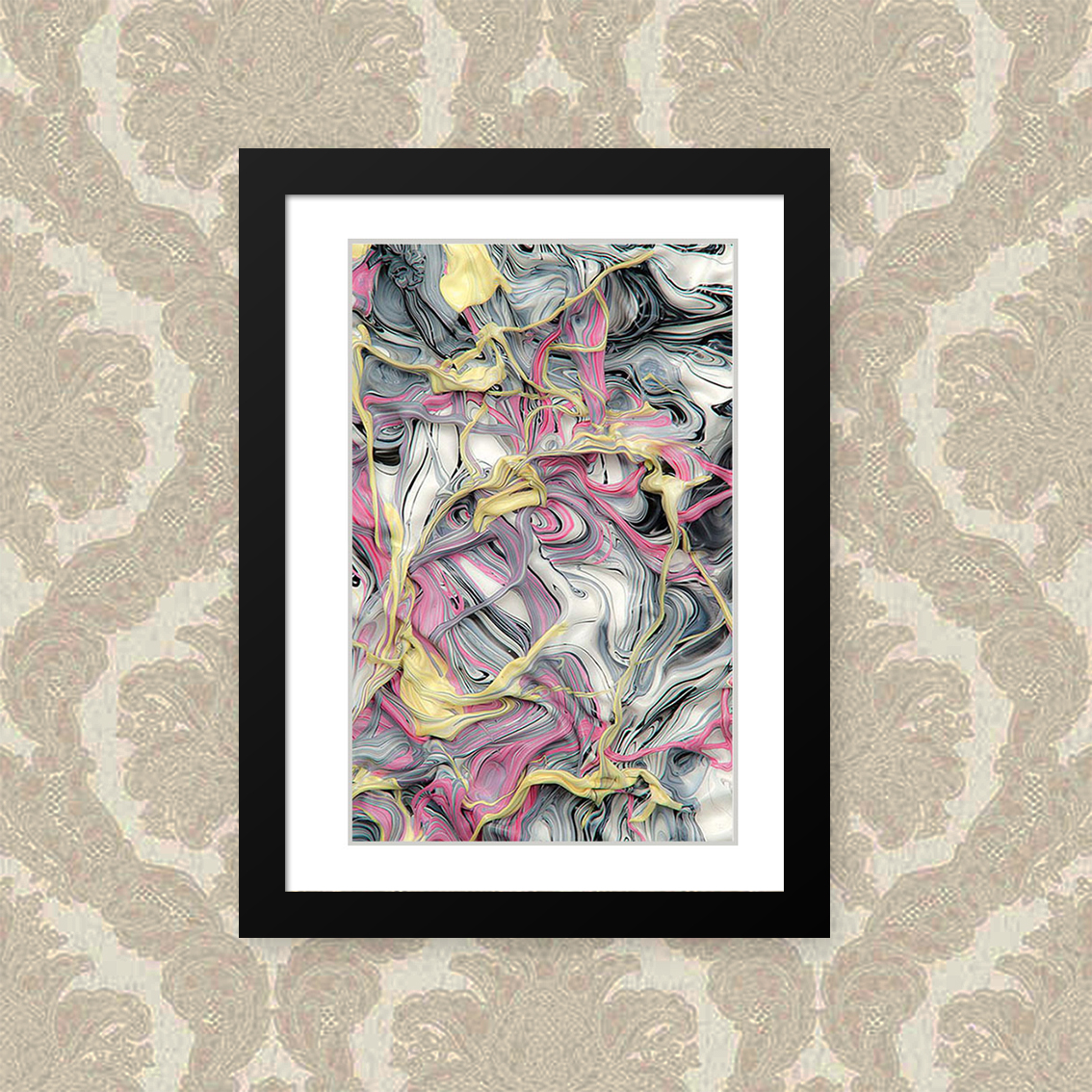Quadro Fios Abstratos 23X33
