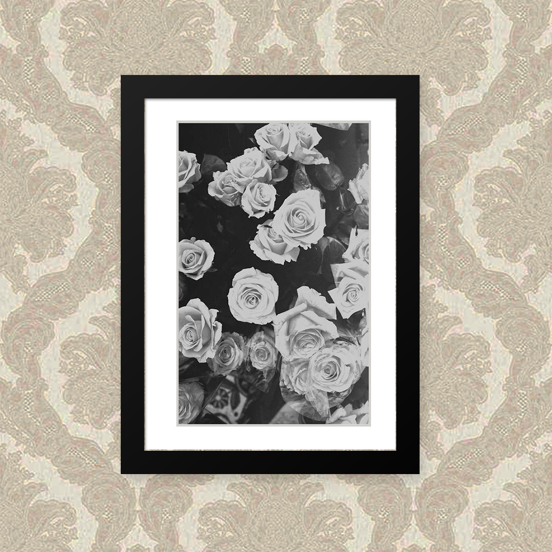 Quadro Flor Branca 23X33