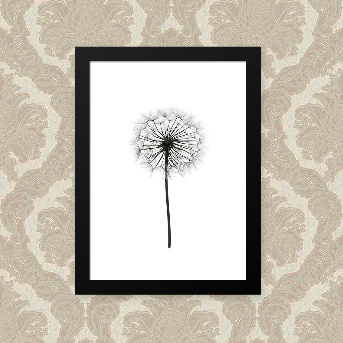 Quadro Flor Branco 23X33