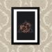 Quadro Flor Triangulo 23X33
