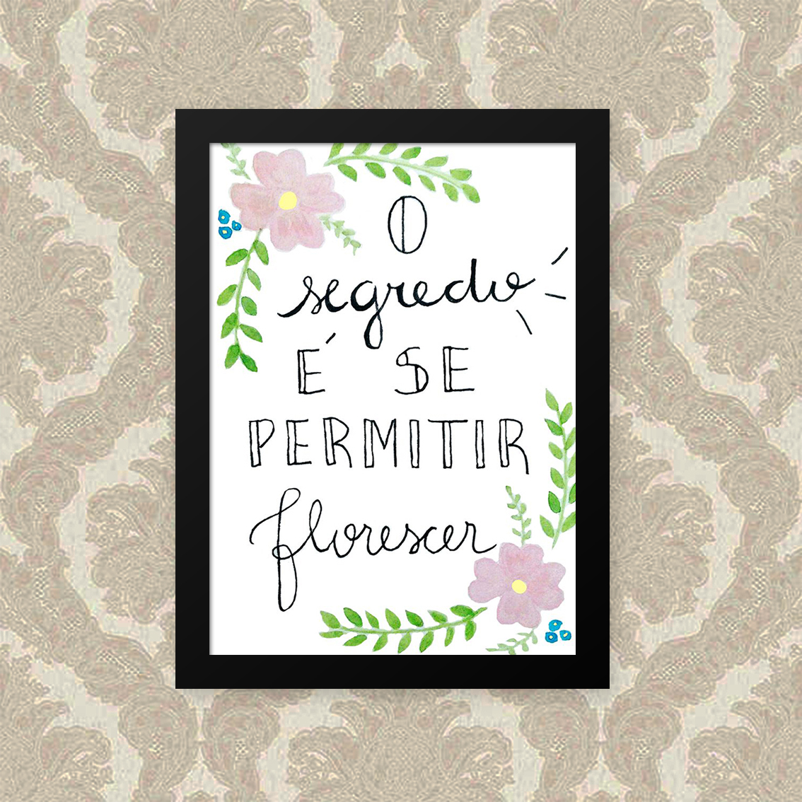 Quadro Florescer 23X33