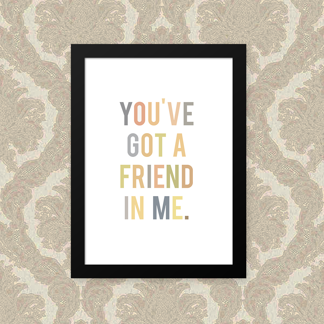 Quadro Friend 33X43cm
