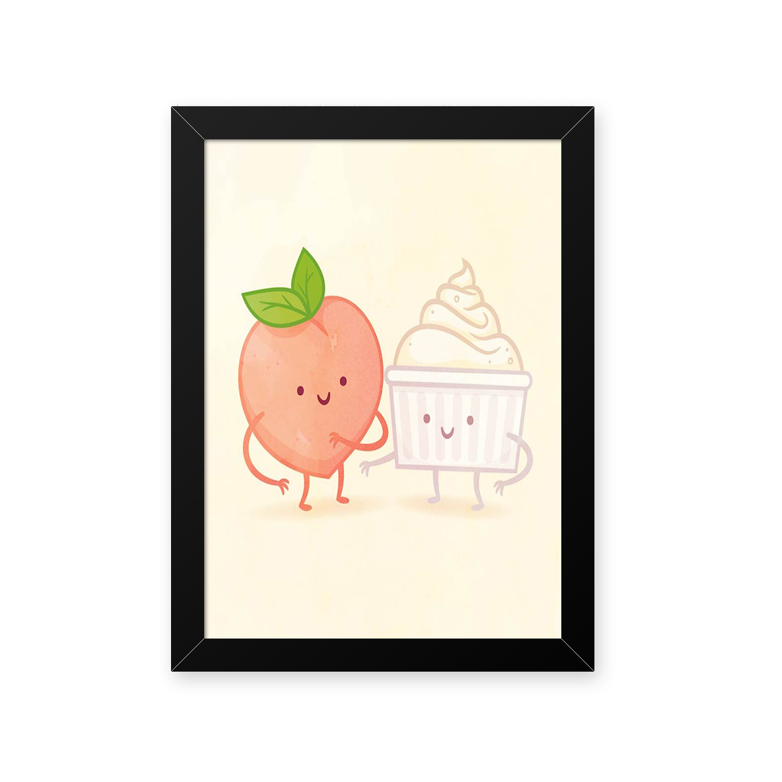 Quadro Fruta E Creme 23X33
