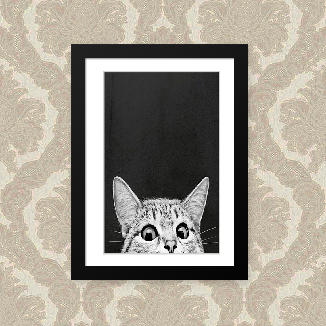 Quadro Gato 23X33