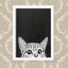 Quadro Gato 23X33
