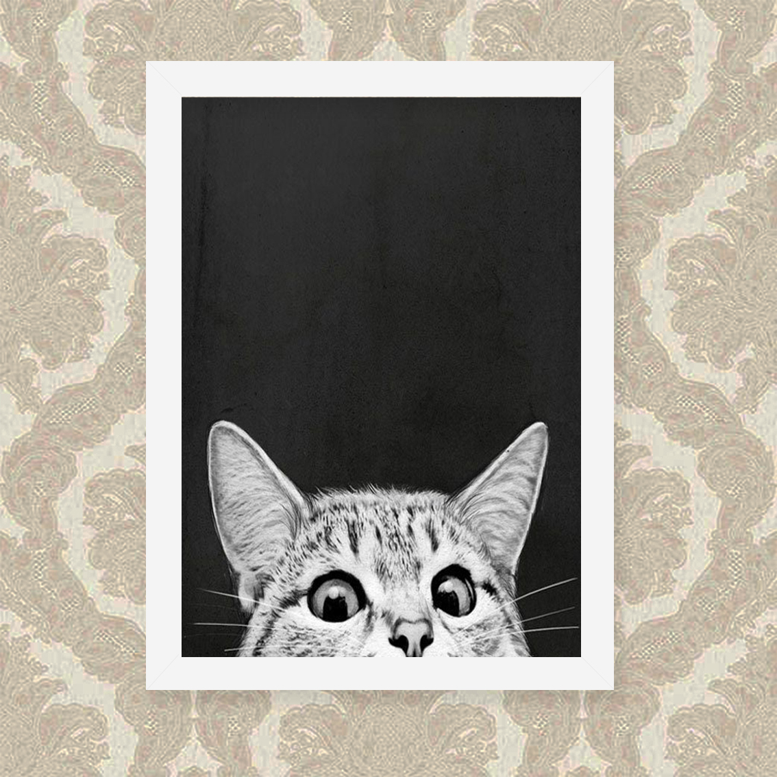 Quadro Gato 23X33