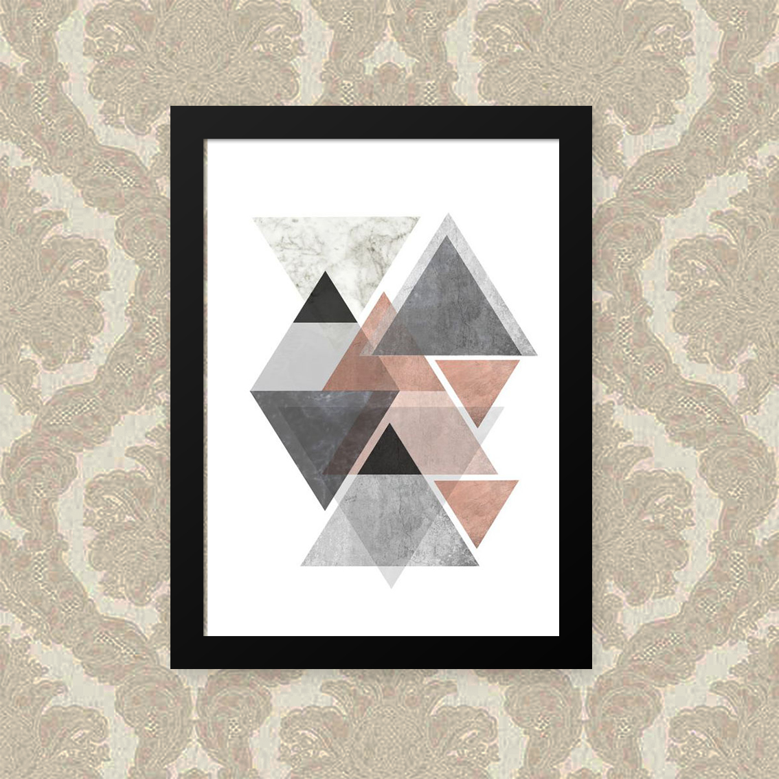 Quadro Geometrico Triangulo 23X33