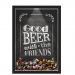 Quadro Led Porta Tampinhas Nerderia Led Cerveja Good Beer Black
