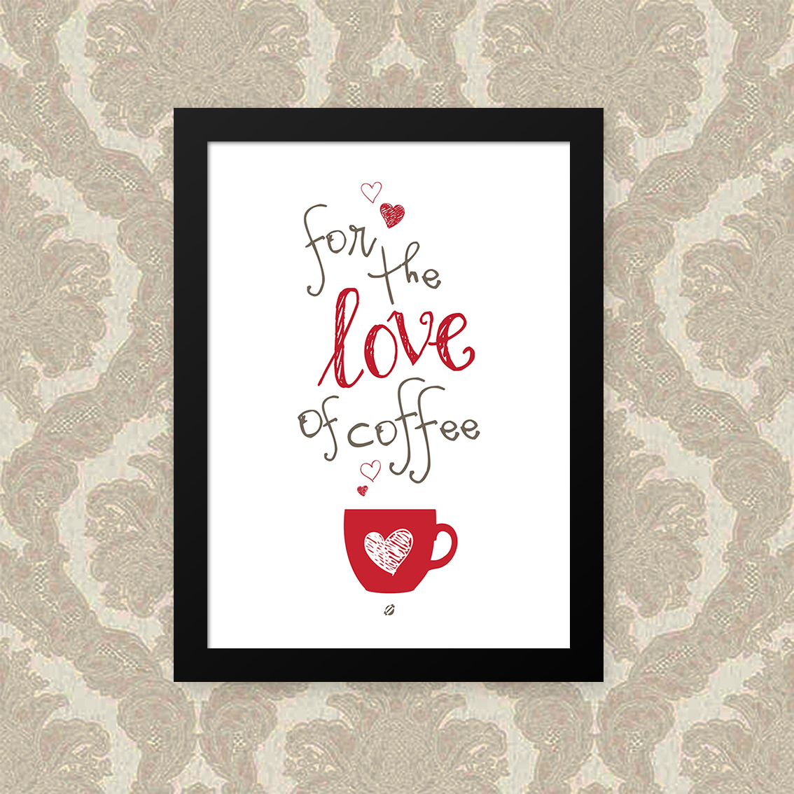 Quadro Love Coffee 23X33