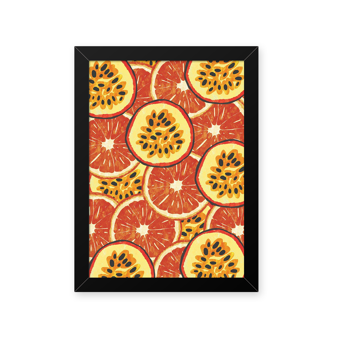 Quadro Maracuja Laranja 33X43cm