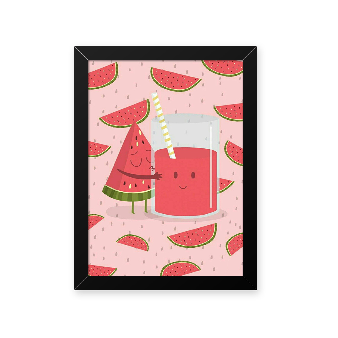 Quadro Melancia Carinhosa 23X33