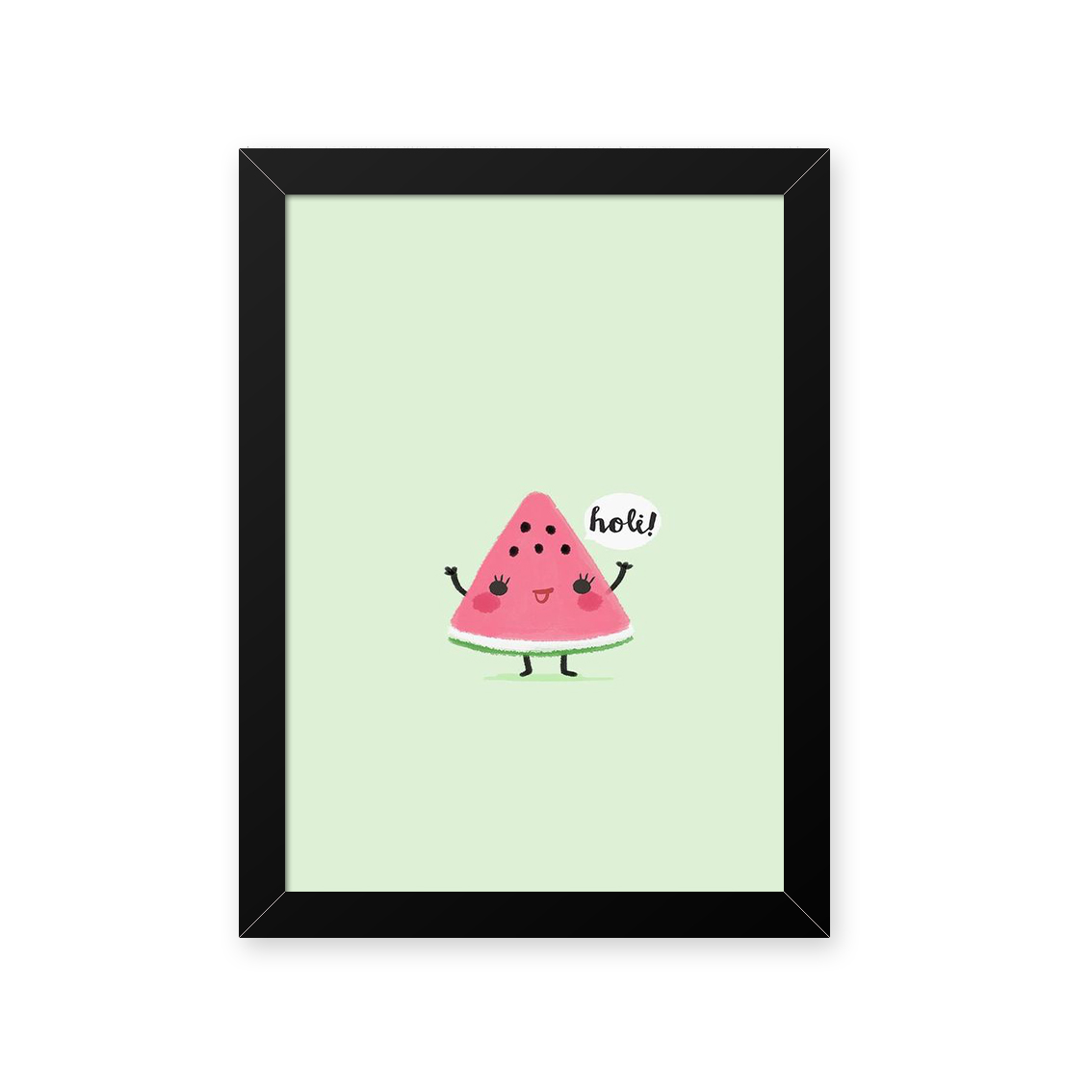 Quadro Melancia Fofa 23X33