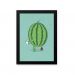 Quadro Melancia No Banheiro 23X33