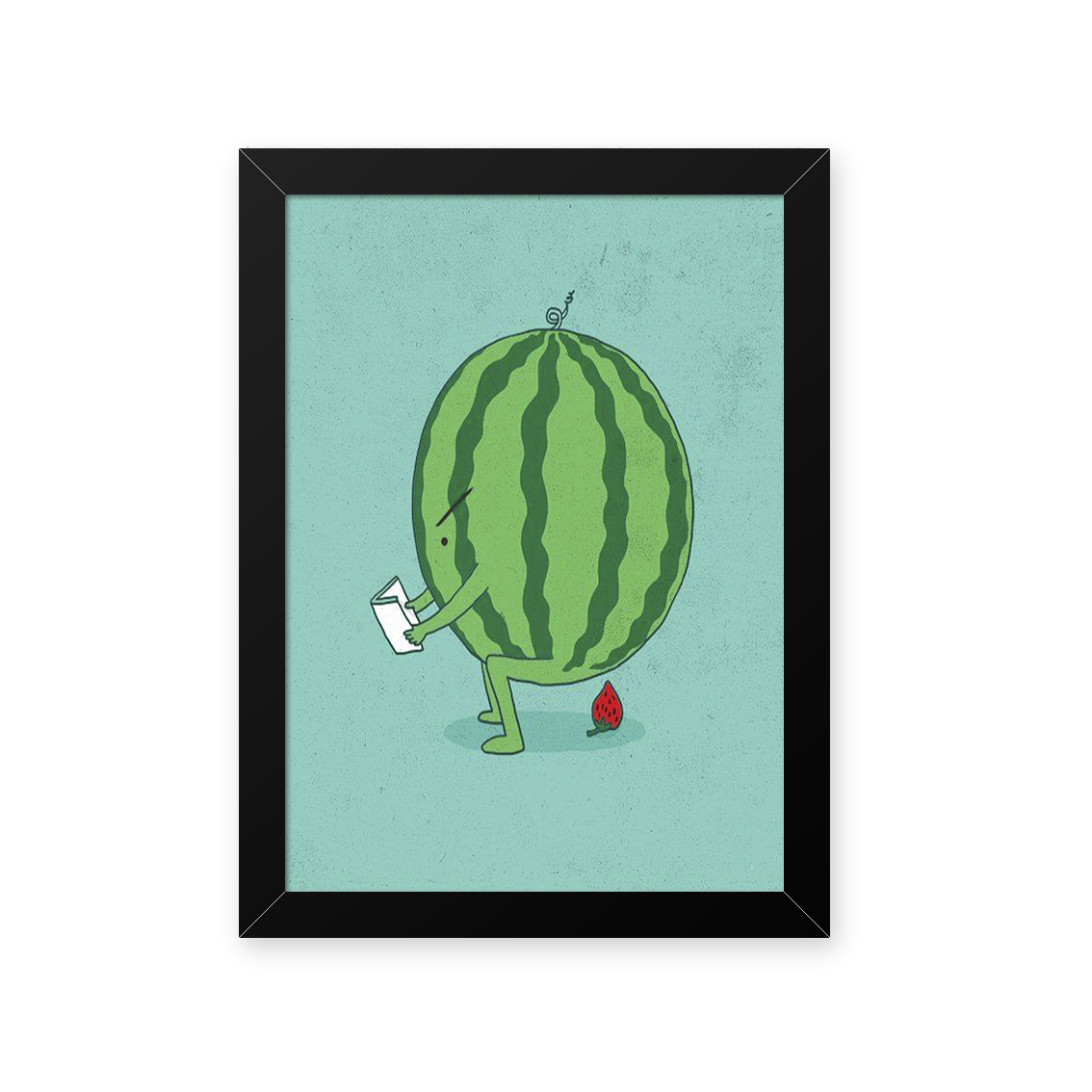 Quadro Melancia No Banheiro 23X33