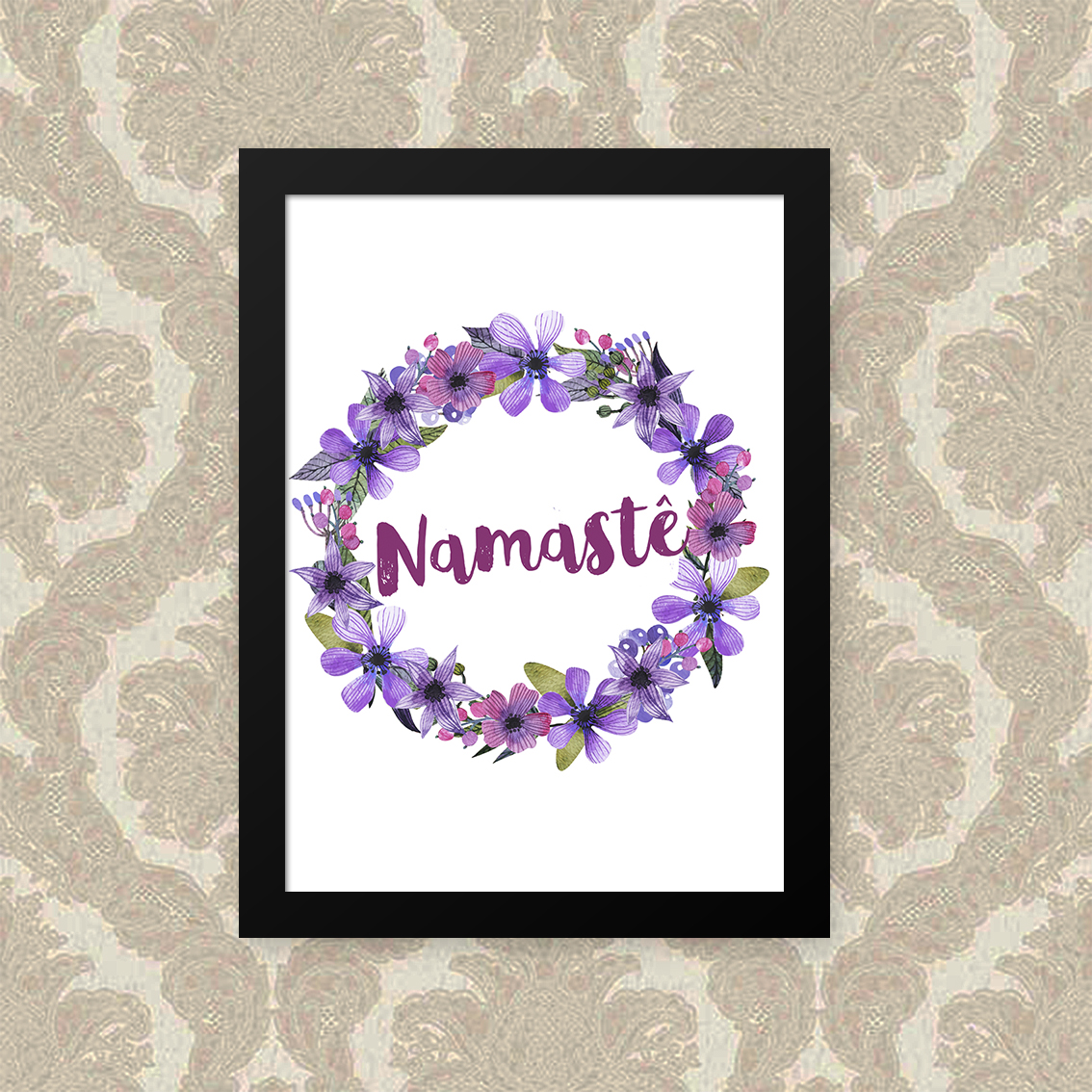 Quadro Namaste 33X43cm