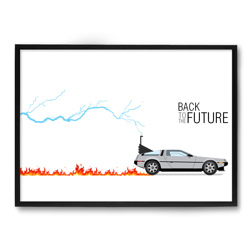 Quadro Nerderia Back To The Future Fire