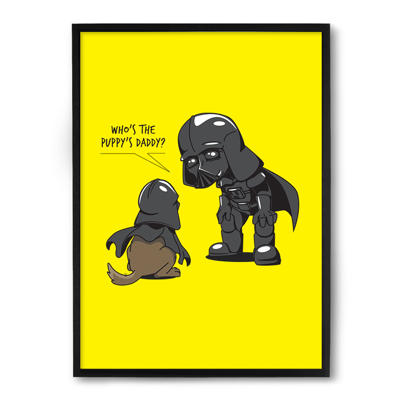 Quadro Nerderia Cachorro Do Vader