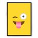 Quadro Nerderia Emoticon Brincalhao