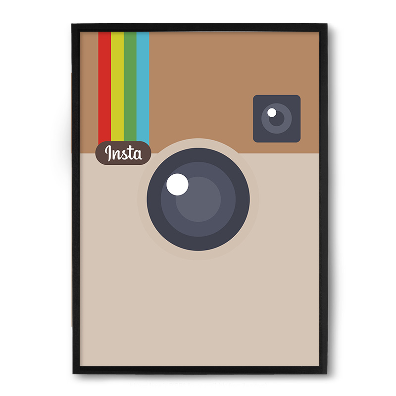 Quadro Nerderia Instagram