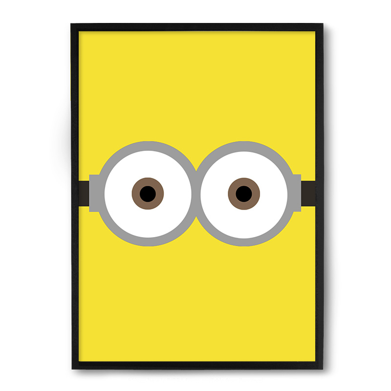 Quadro Nerderia Minion Dois Olhos