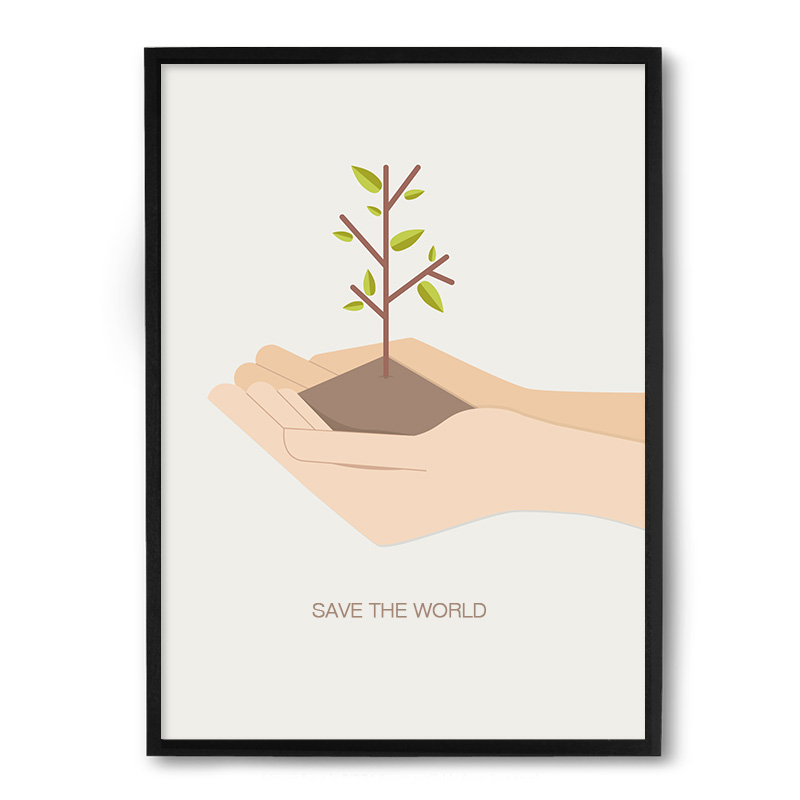 Quadro Nerderia Save The Wold