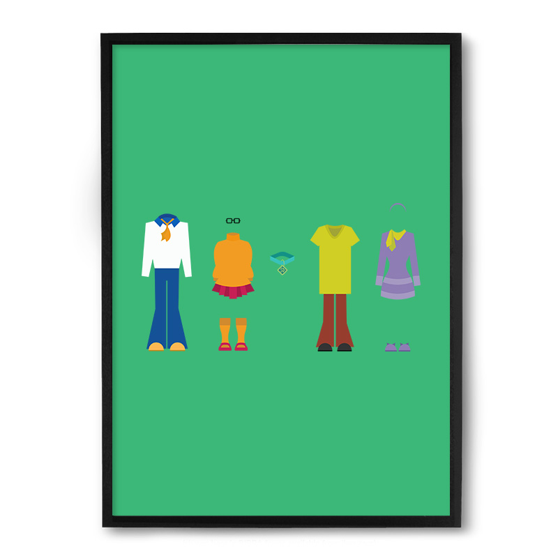 Quadro Nerderia Scooby