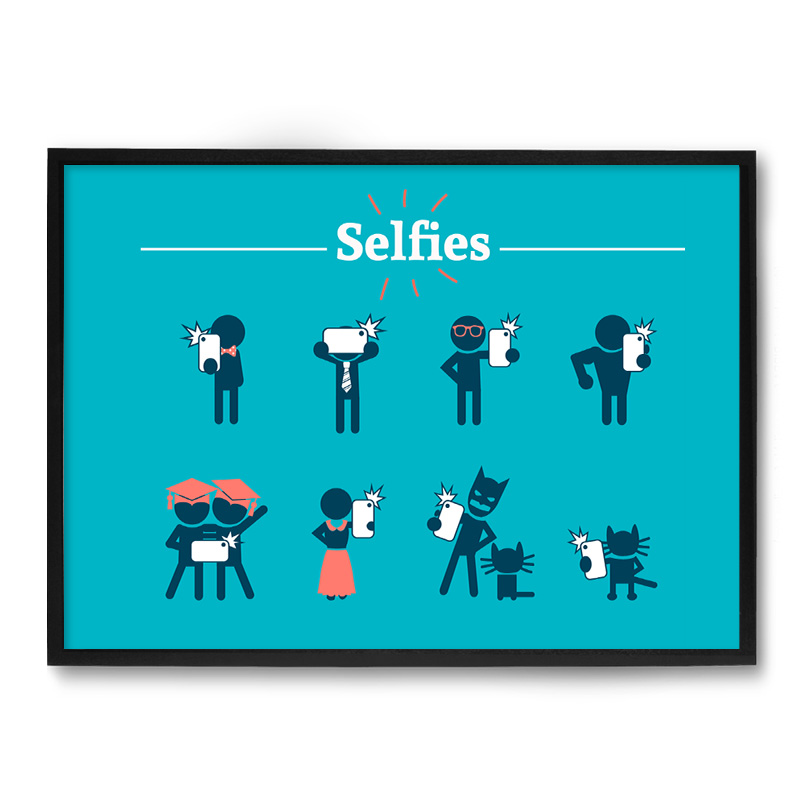 Quadro Nerderia Selfie
