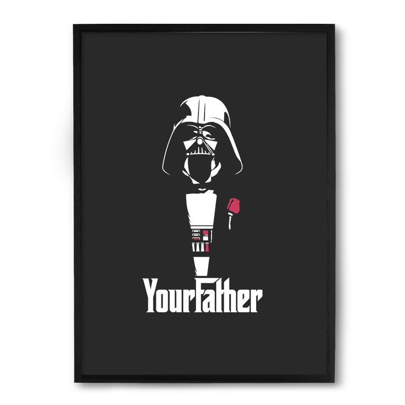 Quadro Nerderia Your Father Vader